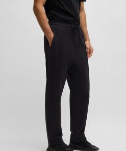 Hugo Boss Sweatshirts and Jogging Pants-Cotton tracksuit bottoms with Double B monogram-hugo boss near me