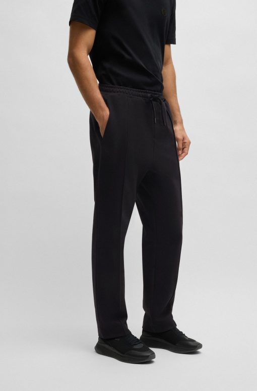 Hugo Boss Sweatshirts and Jogging Pants-Cotton tracksuit bottoms with Double B monogram-hugo boss near me