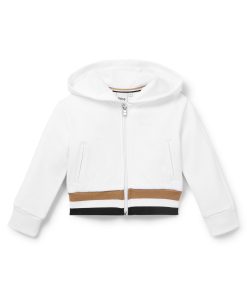 Hugo Boss-Kids’ zip-up hoodie with logo details-hugo boss near me