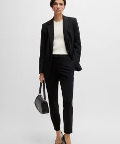 Hugo Boss Pants-Slim-fit trousers in performance-stretch jersey-boss store near me 2