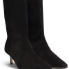 Hugo Boss Boots-Ankle boots in suede and leather with side zip-hugo boss store 3