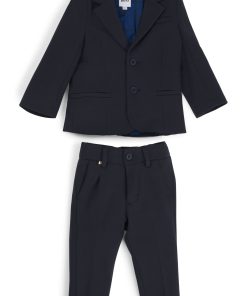 Hugo Boss-Kids’ suit in stretch fabric with logo details-boss store