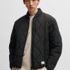 Hugo Boss Jackets and Coats-Water-repellent jacket with zipped sleeve pocket-hugo boss near me 3