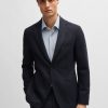 Hugo Boss Sport Coats-Slim-fit tuxedo jacket with embellished lapels-hugo by hugo boss 3