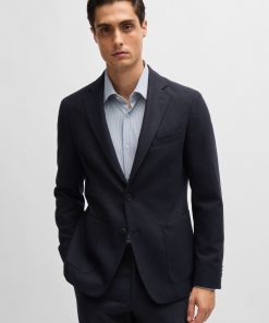 Hugo Boss Sport Coats-Slim-fit jacket in stretch flannel-boss store