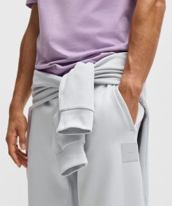 Hugo Boss Sweatshirts and Jogging Pants-Tracksuit bottoms in a drop-needle cotton-hugoboss 2