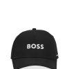 Hugo Boss-Kids’ cotton-twill bucket hat with stripes and logo-hugo boss store 3