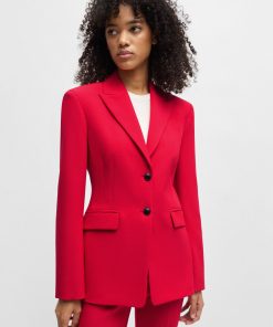 Hugo Boss Tailored Jackets-Regular-fit blazer in stretch material-hugo boss outlet