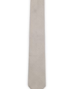 Hugo Boss Ties and Pocket Squares-Structured tie in silk-cotton jacquard-boss store near me