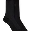 Hugo Boss Socks-BOSS Ski knee-high socks with plush sole-boss store 4