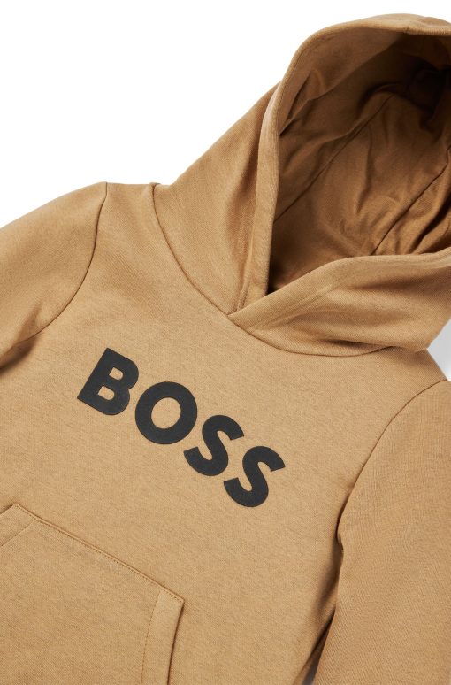 Hugo Boss-Kids' hoodie with contrast logo-boss hugo - Image 2