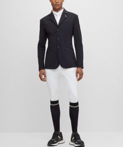 Hugo Boss-Equestrian slim-fit show jacket with signature details-hugo boss store near me 2