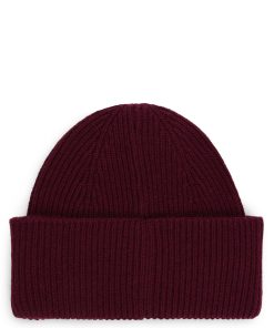 Hugo Boss Hats and Gloves-Ribbed beanie hat with signature-stripe trim-boss hugo 2