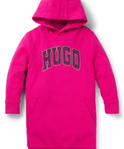 Hugo Boss-Kids’ long hoodie with varsity-style logo-hugo boss sale