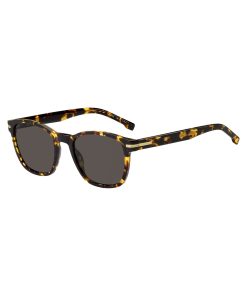 Hugo Boss Eyewear-Tortoiseshell-acetate sunglasses with signature hardware-hugo boss sale