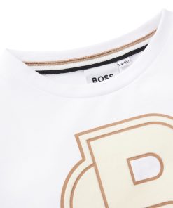 Hugo Boss-Kids’ long-sleeved cotton T-shirt with Double B monogram-hugoboss 2