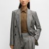 Hugo Boss Tailored Jackets-Relaxed-fit jacket in herringbone stretch fabric-hugo boss store 4