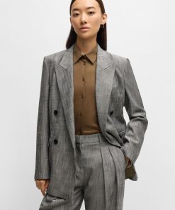 Hugo Boss Tailored Jackets-Regular-fit double-breasted blazer-hugoboss