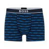 Hugo Boss Underwear-Triple-pack of stretch-cotton trunks with logo waistbands-boss outlet 4