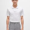 Hugo Boss Polo Shirts-BOSS x Matteo Berrettini polo shirt with popcorn stripe-boss store near me 3