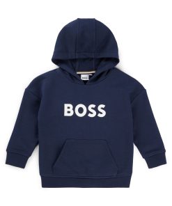 Hugo Boss-Kids’ loose-fit hoodie with contrast logo-hugo boss outlet