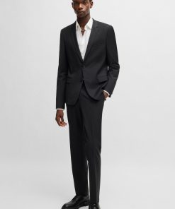 Hugo Boss Pants-Slim-fit trousers in performance-stretch wool-hugoboss 2