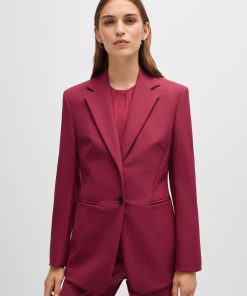 Hugo Boss Tailored Jackets-Slim-fit jacket in performance-stretch material-hugo boss near me