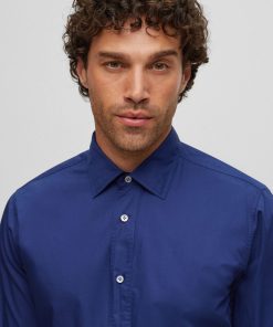 Hugo Boss-Relaxed-fit shirt in washed Italian satin-boss outlet 2