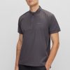 Hugo Boss Polo Shirts-Bubble-structure polo shirt in cotton and cashmere-hugo boss store 4