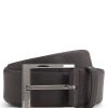 Hugo Boss Belts-Reversible belt in plain and structured leather-hugo boss outlet 4