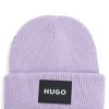 Hugo Boss-Kids’ beanie hat with logo print and pompom-hugo boss store 4