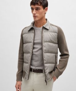 Hugo Boss-Hybrid jacket with goose down and feather filling-hugo boss sale