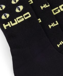 Hugo Boss Socks-Three-pack of short-length socks with seasonal branding-hugo 2