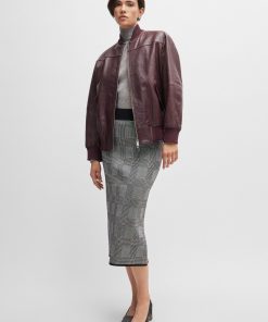 Hugo Boss Skirts-Tube skirt in knitted jacquard-hugoboss 2