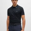 Hugo Boss Polo Shirts-Paddy polo shirt in printed stretch cotton-hugo boss sale 4