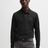 Hugo Boss Polo Shirts-Cotton-blend polo shirt with ottoman structure-hugo by hugo boss 4