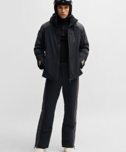 Hugo Boss Pants-BOSS Ski water-repellent trousers in fleece-bonded fabric-boss outlet 2