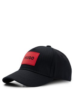 Hugo Boss-Kids’ cap in cotton twill with red logo label-hugo boss sale 2