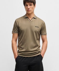 Hugo Boss Polo Shirts-BOSS x Matteo Berrettini active polo shirt with four-way stretch-hugo boss near me