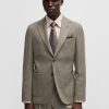 Hugo Boss Sport Coats-HUGO x Les Benjamins modern-fit jacket in jacquard fabric-hugo by hugo boss 4