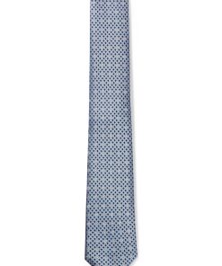 Hugo Boss Ties and Pocket Squares-Silk tie with jacquard Double B monograms-hugoboss