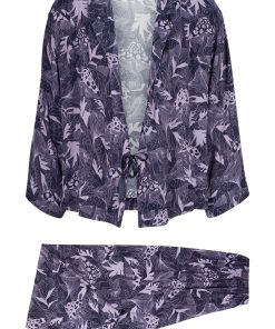 Hugo Boss Underwear, Pajamas, and Socks-Relaxed-fit pajamas in a kimono style-hugoboss 2