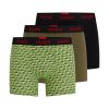 Hugo Boss Underwear-Three-pack of stretch-cotton trunks with monogram waistbands-hugo boss store 4