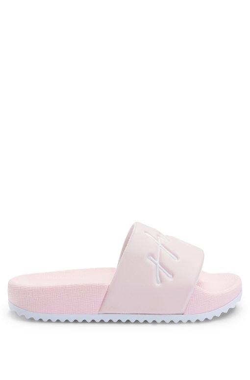 Hugo Boss-Kids' lightweight slides with handwritten-logo strap-hugo boss near me