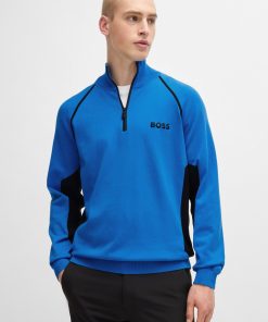 Hugo Boss Sweaters and Cardigans-Sweater with color-blocking and logo-hugo boss store near me