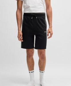 Hugo Boss Sweatshirts and Jogging Pants-Shorts with contrast piping-hugoboss