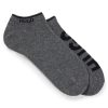 Hugo Boss Socks-Two-pack of ankle socks with logos-hugo boss near me 4