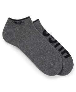 Hugo Boss Socks-Two-pack of ankle socks with logos-hugo