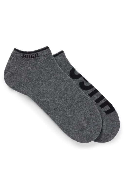 Hugo Boss Socks-Two-pack of ankle socks with logos-hugo