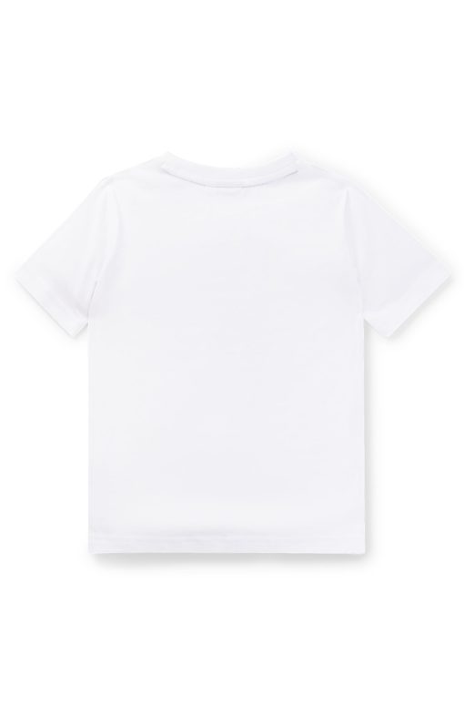 Hugo Boss-Kids' T-shirt in cotton jersey with repeat logos-boss hugo - Image 2